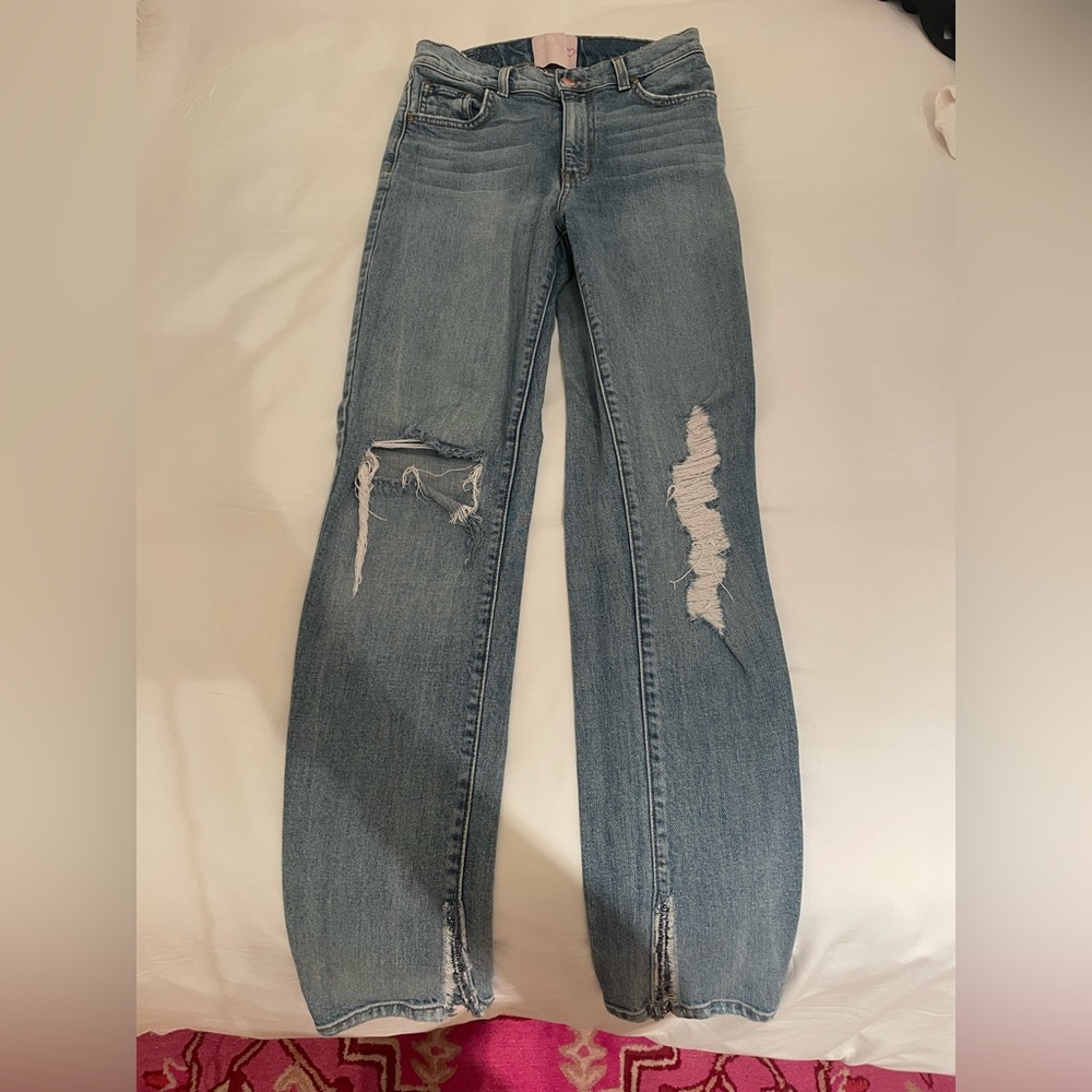 REVICE split hem jeans